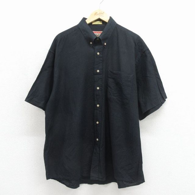 00s 半袖シャツ ブラック メンズXL相当 | 古着