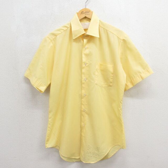 80s 半袖シャツ イエロー メンズXL相当 | 古着