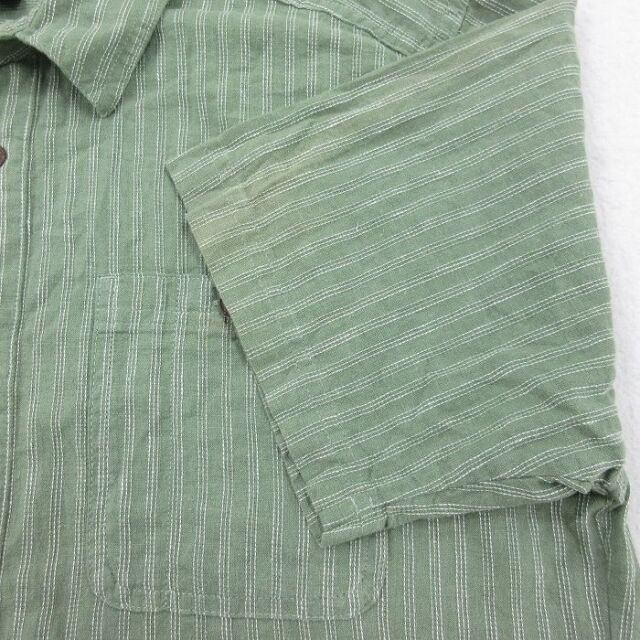 古着通販 M☆古着 パタゴニア patagonia 半袖 シャツ メンズ カーキ