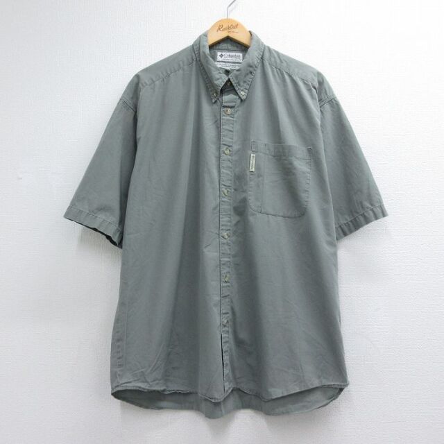 コロンビア 00s 半袖シャツ グレー メンズXL相当 | 古着