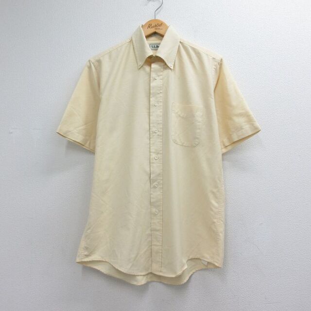 エルエルビーン 90s 半袖シャツ イエロー メンズL相当 | 古着
