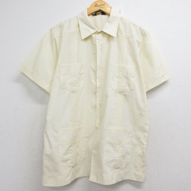 80s 半袖シャツ イエロー メンズXL相当 | 古着