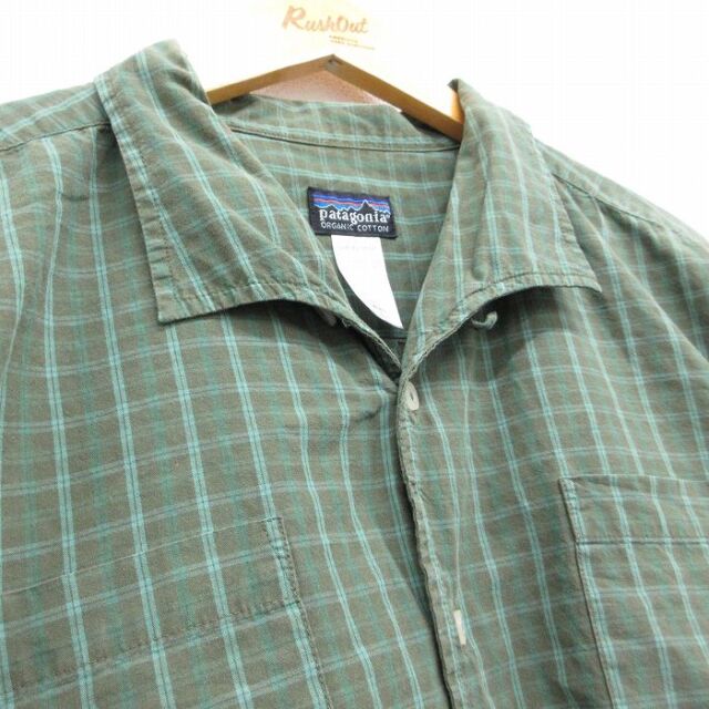 古着通販 XL☆古着 パタゴニア patagonia 半袖 ボロックス シャツ
