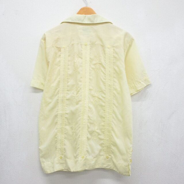 古着通販 XL☆古着 半袖 キューバ シャツ メンズ 80年代 80s 開襟