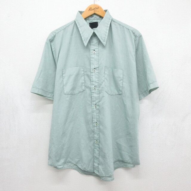 DEE CEE 70s 半袖シャツ グリーン メンズXL相当 | 古着