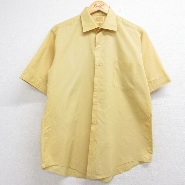 バンヒューセン 70s 半袖シャツ イエロー メンズL相当 | 古着