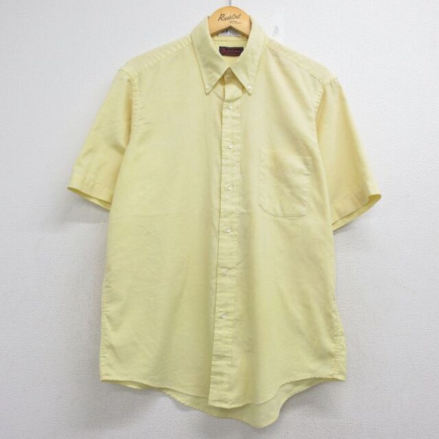 80s 半袖シャツ イエロー メンズL相当 | 古着