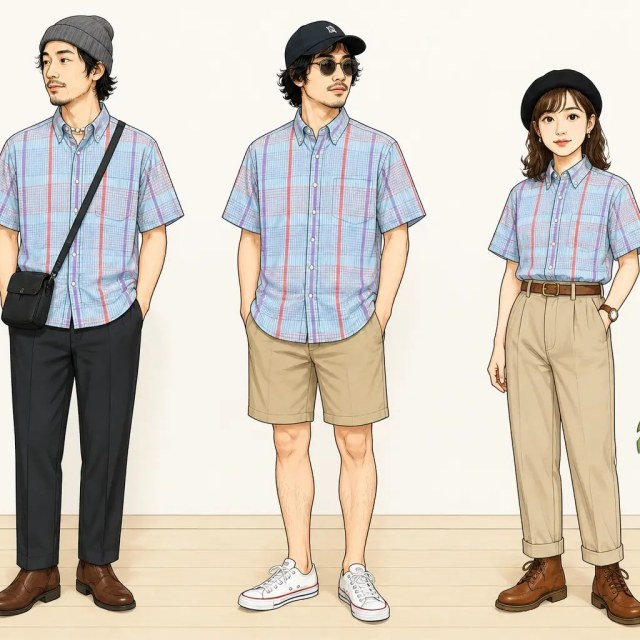 古着通販 L☆古着 半袖 シャツ メンズ 80年代 80s ボタンダウン ライト