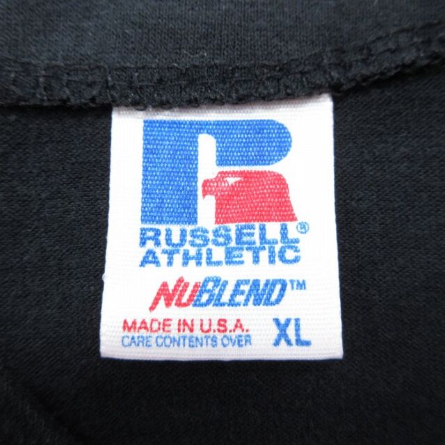 古着通販 XL☆古着 ラッセル 半袖 ベースボール シャツ メンズ 80年代