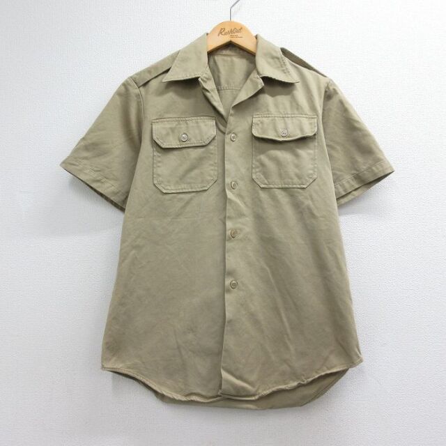 古着通販 XL☆古着 半袖 ビンテージ シャツ メンズ 60年代 60s 大きい