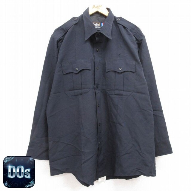 【50%OFF】00s ミリタリーシャツ ヒジ当て ブラック XL | 古着