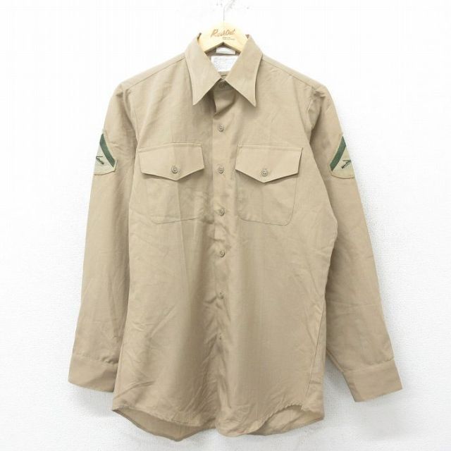 USMCビンテージ　ミリタリーシャツ 50〜60年代 米軍実品 USMC P-58 比翼 ユーティリティシャツ