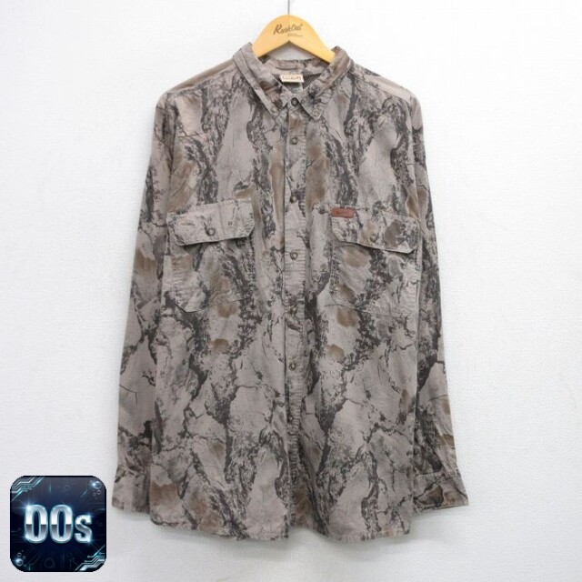 【50%OFF】ウールリッチ 00s ハンティングシャツ 迷彩 グレー XL | 古着