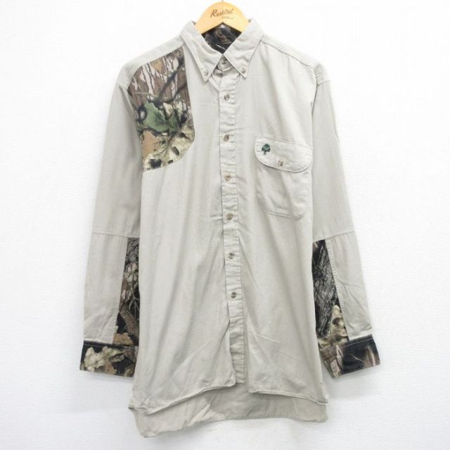 ハンティングシャツ モッシーオーク ベージュ L | 古着