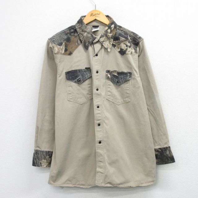 ハンティングシャツ ベージュ XL | 古着