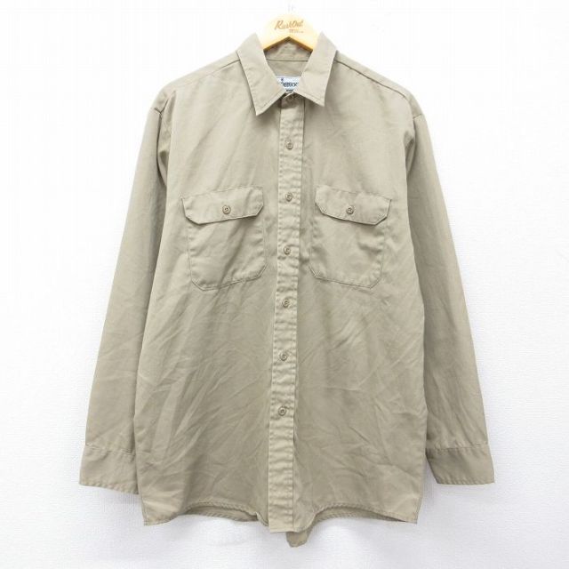 ローバックス 90s 長袖ワーク ベージュ XL | 古着