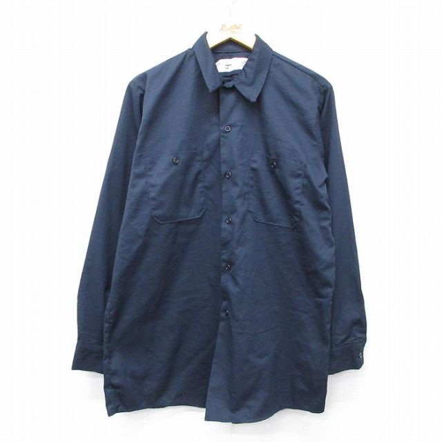 ワークシャツ ネイビー XL | 古着