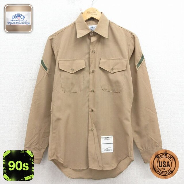 【50%OFF】ミリタリーシャツ ベージュ M | 古着