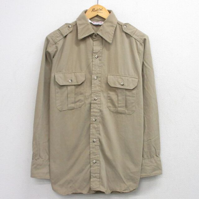 Wear Guard 00s 長袖ワークシャツ ベージュ L | 古着