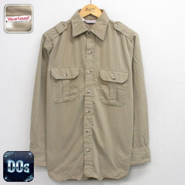 【50%OFF】Wear Guard 00s 長袖ワークシャツ ベージュ L | 古着