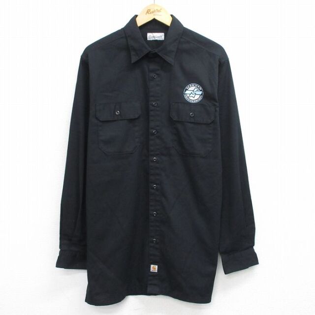カーハート 長袖ワークシャツ MAHWAH ブラック L | 古着