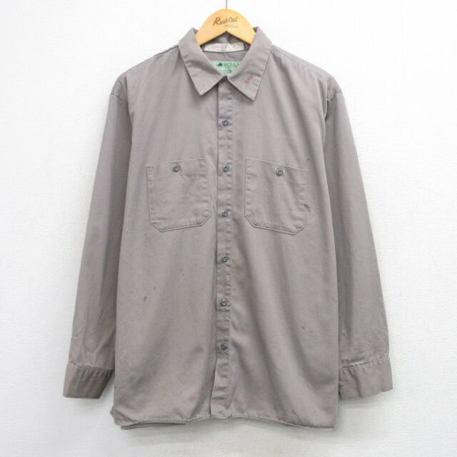 レッドキャップ 90s ワークシャツ グレー XL | 古着