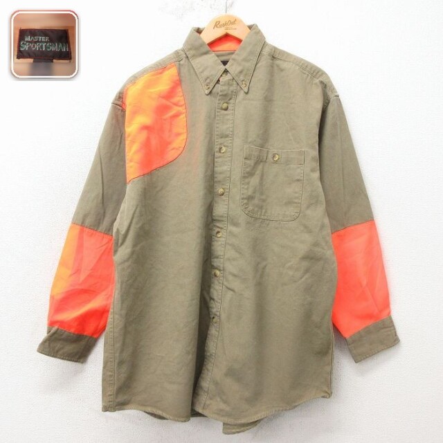 【20%OFF】ハンティングシャツ ベージュ メンズXL相当 | 古着