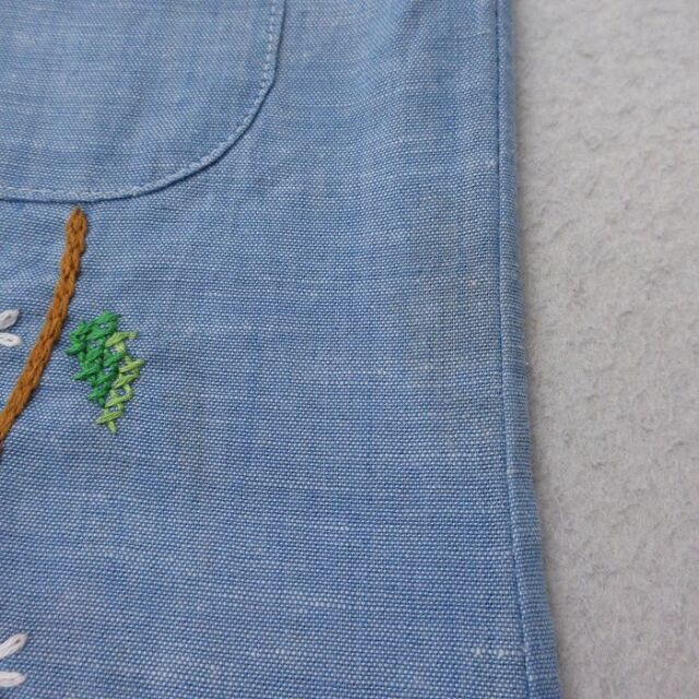 古着通販 S☆古着 長袖 シャンブレー シャツ メンズ 70年代 70s 刺繍