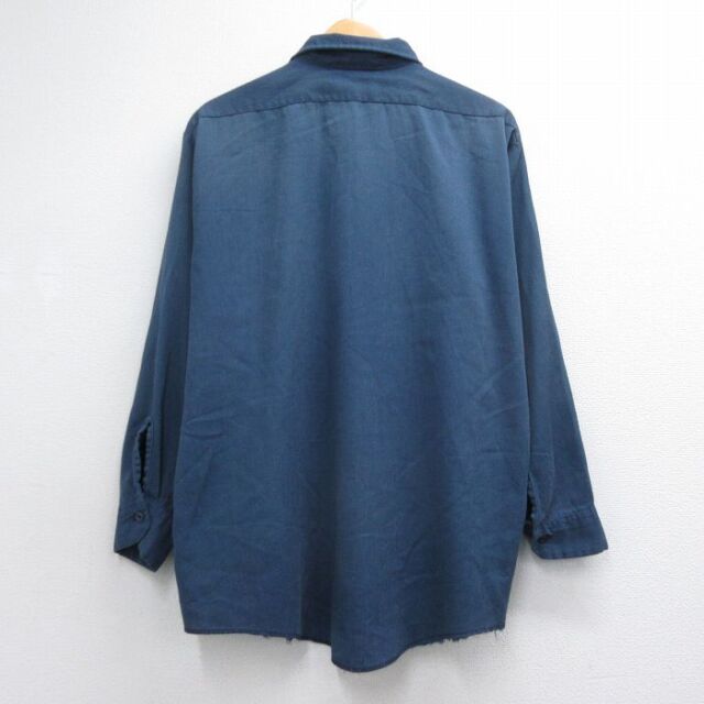 古着通販 XL☆古着 ディッキーズ 長袖 ワーク シャツ メンズ 90年代