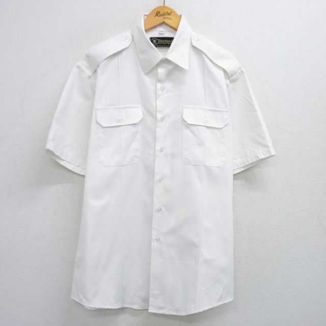 古着通販 XL☆古着 半袖 ミリタリー シャツ メンズ 90年代 90s