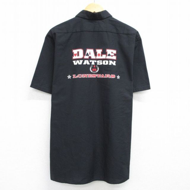 XL★古着 レッドキャップ 半袖 ワーク シャツ メンズ デールワトソン 大きいサイズ 黒 ブラック 25jun04 中古 トップス
