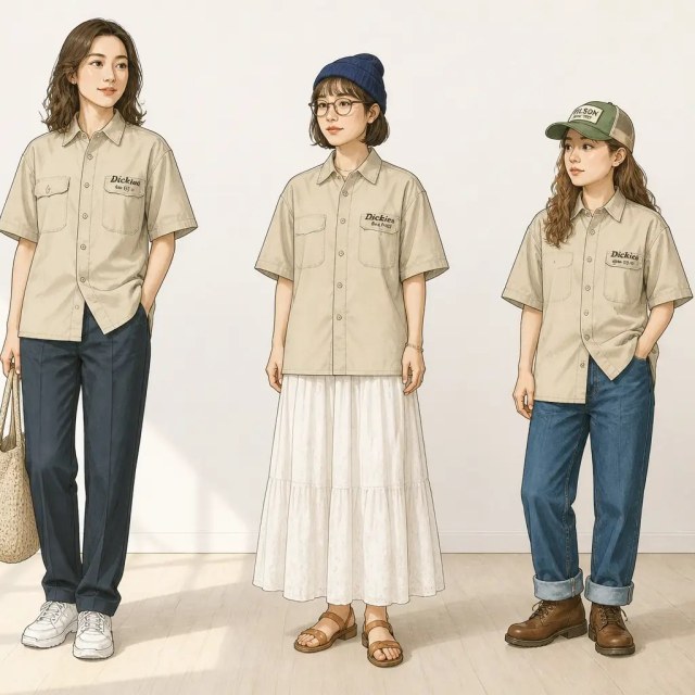 古着通販 L☆古着 ディッキーズ 半袖 ワーク シャツ メンズ 90年代 90s