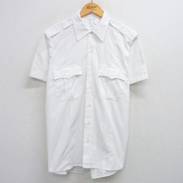 【50%OFF】90s 半袖ワークシャツ ホワイト XL | 古着