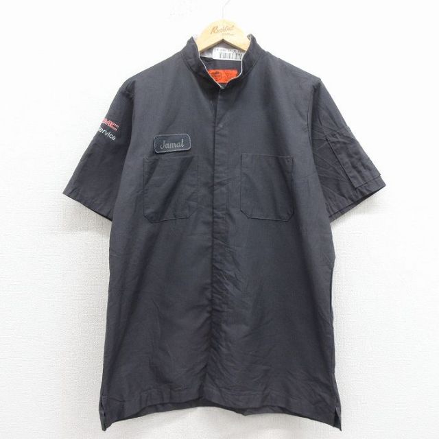 レッドキャップ 00s 半袖ワークシャツ GMC グレー メンズM相当 | 古着