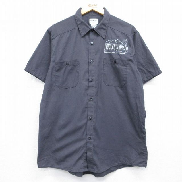 Wear Guard 00s 半袖ワークシャツ FIDDLERS GREENマツダ グレー XL | 古着