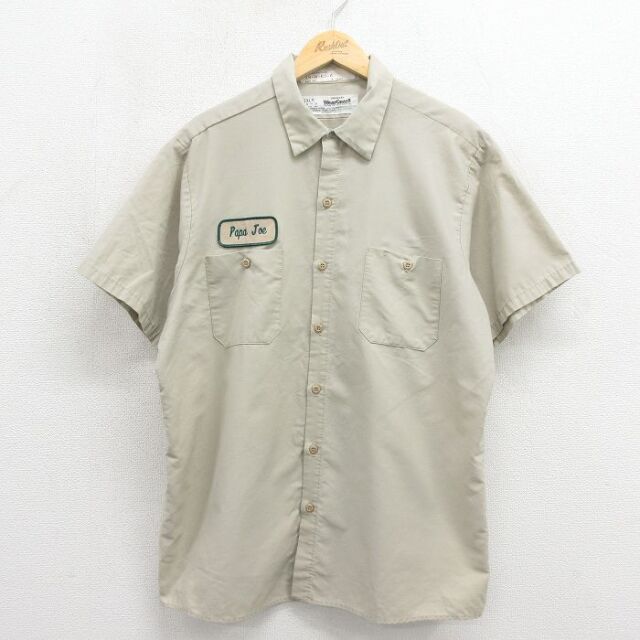 Wear Guard 90s 半袖ワークシャツ ベージュ メンズXL相当 | 古着