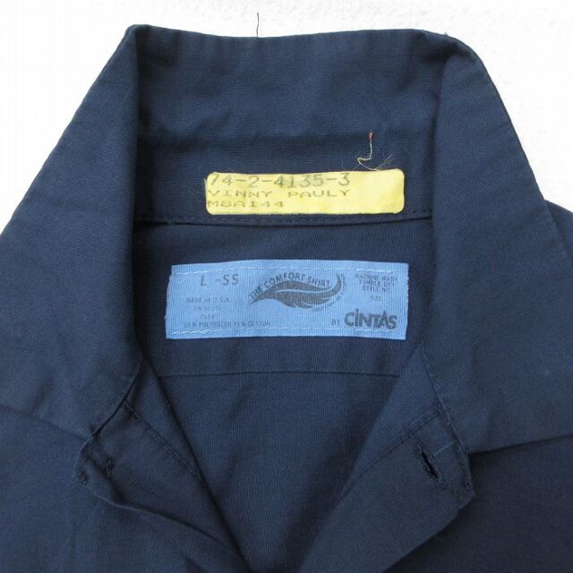 古着通販 XL☆古着 CINTAS 半袖 ワーク シャツ メンズ 90年代 90s USA