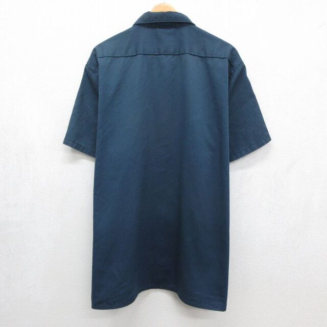 古着通販 XL☆古着 ディッキーズ 半袖 ワーク シャツ メンズ 90年代