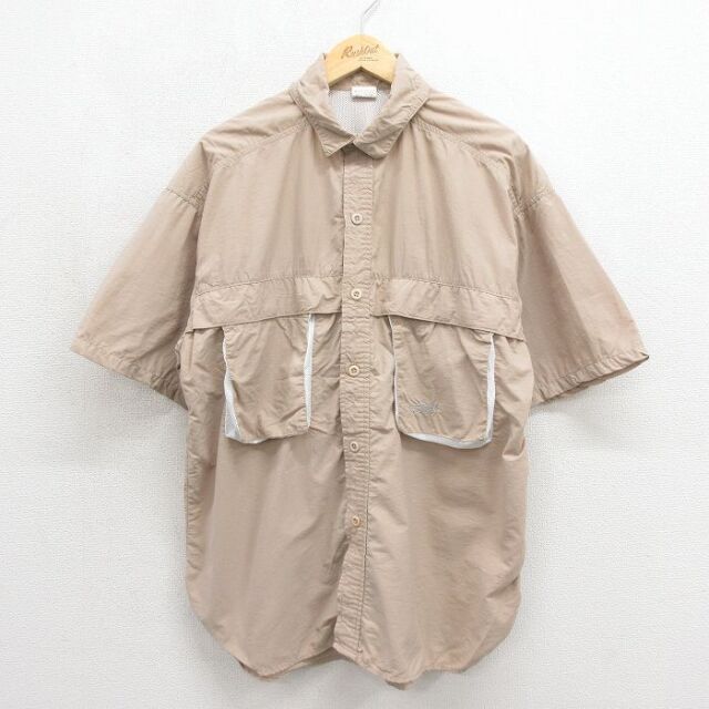古着通販 L☆古着 半袖 ワーク シャツ メンズ 80年代 80s コカコーラ