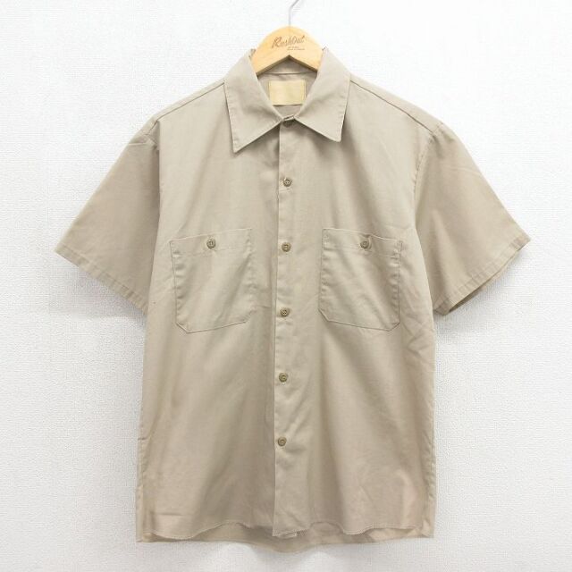 ワークシャツ ベージュ メンズXL相当 | 古着