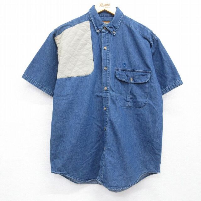 ハンティングシャツ ネイビー メンズL相当 | 古着