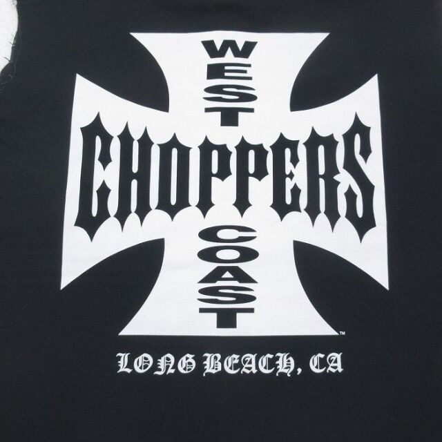 本物 ウエストコーストチョッパーズ CFL ノースリーブ Tシャツ 黒 古着通販 XL☆古着 レッドキャップ ノースリーブ ワーク シャツ メンズ
