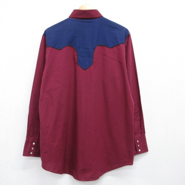 古着通販 XL☆古着 ELY CATTLEMAN 長袖 ウエスタン シャツ メンズ 90