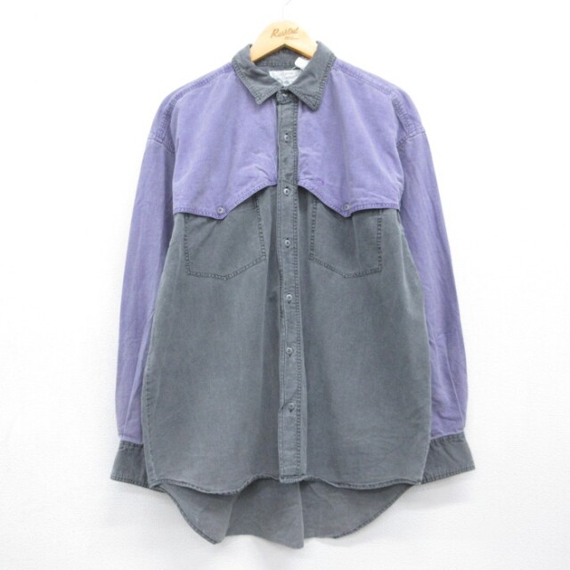 古着通販 XL☆古着 Silver Spur 長袖 シャツ メンズ 90年代 90s