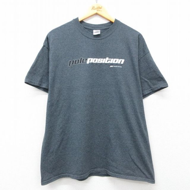 00s 半袖Tシャツ pole position グレー XL | 古着