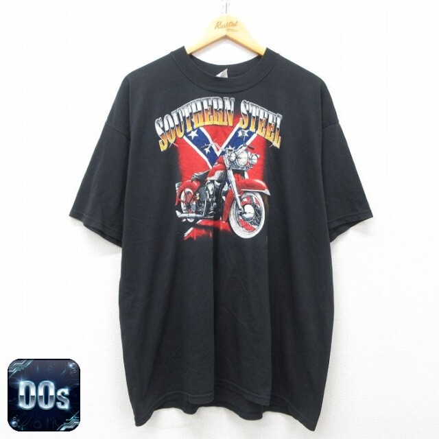 【50%OFF】00s 半袖Tシャツ バイク ブラック XL | 古着