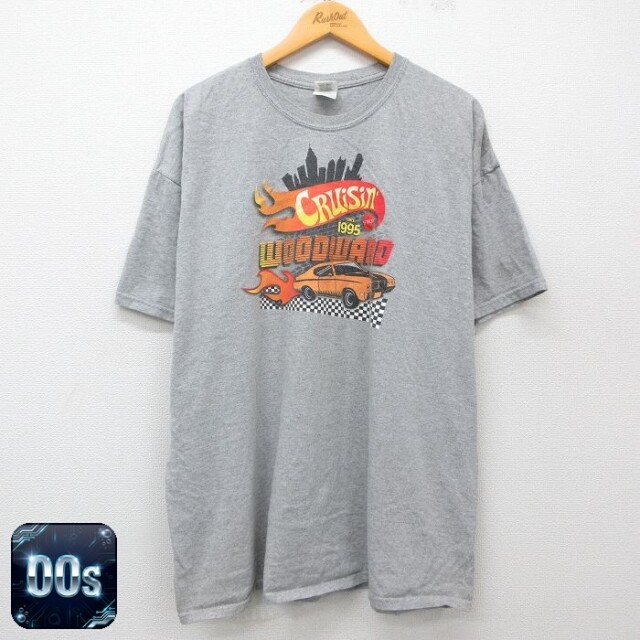 【50%OFF】00s 半袖Tシャツ CRUISIN WOODWARD グレー霜降り XL | 古着
