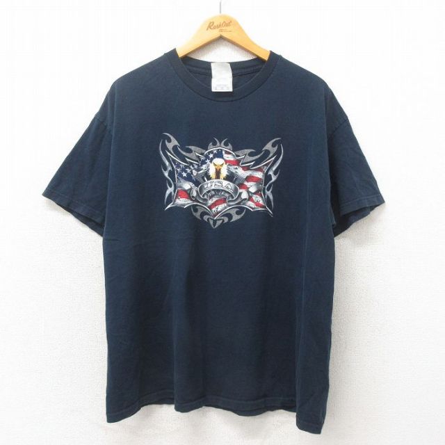 00s 半袖Tシャツ 鳥 ブラック XL | 古着