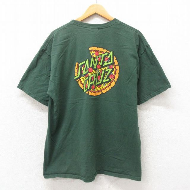 XL★古着 サンタクルーズ 半袖 Tシャツ メンズ ニコロデン タートルズ クルーネック 緑 グリーン 【spe】 25may19 中古