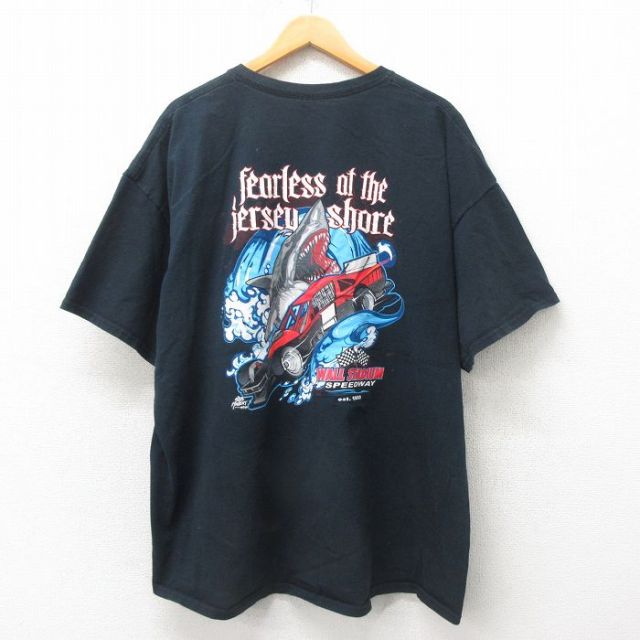 00s 半袖Tシャツ サメ ブラック XL | 古着